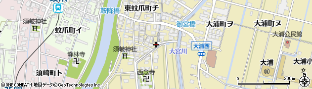 石川県金沢市東蚊爪町チ44周辺の地図