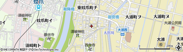 石川県金沢市東蚊爪町チ43周辺の地図