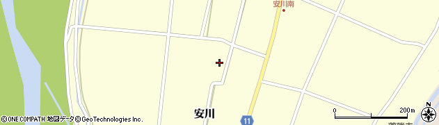 富山県砺波市安川507周辺の地図