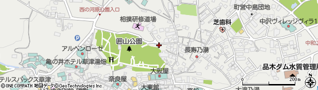 西殿塚区区民館周辺の地図