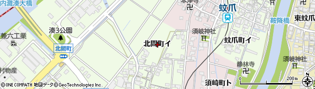 石川県金沢市北間町イ周辺の地図