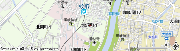 石川県金沢市蚊爪町（イ）周辺の地図