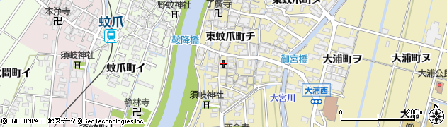石川県金沢市東蚊爪町チ81周辺の地図