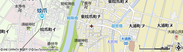 石川県金沢市東蚊爪町チ25周辺の地図