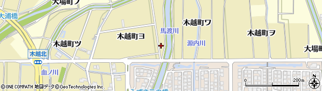 石川県金沢市木越町ヨ122周辺の地図