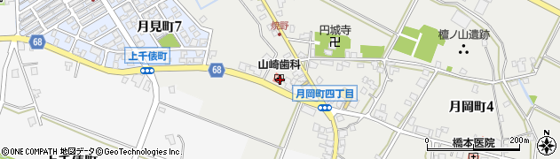 山崎歯科医院月岡診療所周辺の地図
