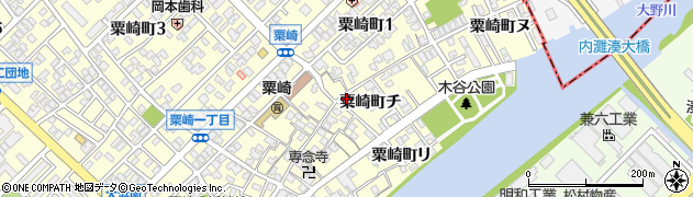 石川県金沢市粟崎町周辺の地図