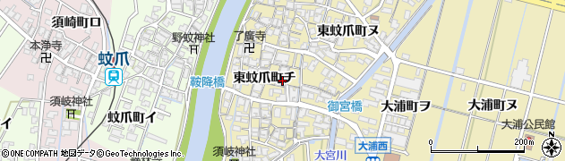 石川県金沢市東蚊爪町チ18周辺の地図