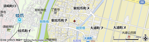 石川県金沢市東蚊爪町（ト）周辺の地図