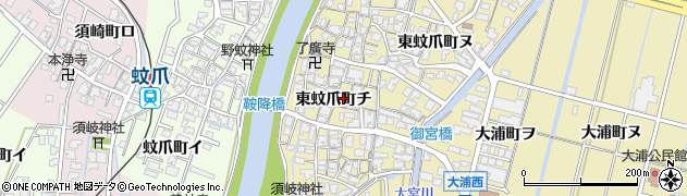 石川県金沢市東蚊爪町チ90周辺の地図