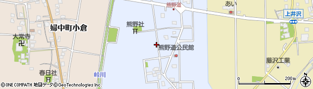 富山県富山市婦中町熊野道周辺の地図