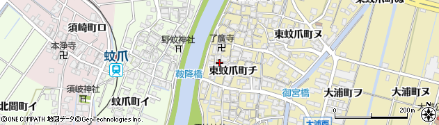 石川県金沢市東蚊爪町チ94周辺の地図