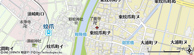石川県金沢市東蚊爪町チ122周辺の地図