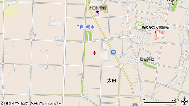 〒939-1315 富山県砺波市太田の地図