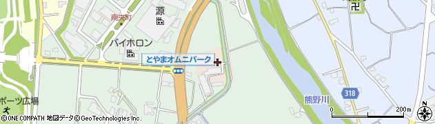 富山県富山市下栗山周辺の地図