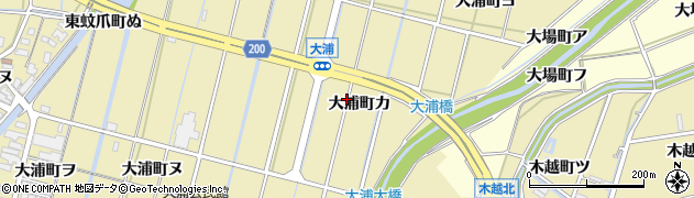 石川県金沢市大浦町カ周辺の地図