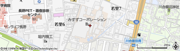 長野県長野市若里周辺の地図