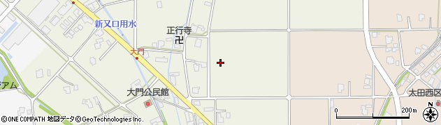 富山県砺波市大門周辺の地図