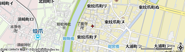 石川県金沢市東蚊爪町チ11周辺の地図