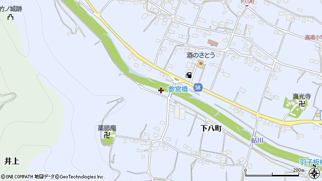 〒382-0043 長野県須坂市下八町の地図