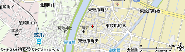 石川県金沢市東蚊爪町チ129周辺の地図