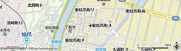 石川県金沢市東蚊爪町チ164周辺の地図