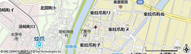 石川県金沢市東蚊爪町チ148周辺の地図