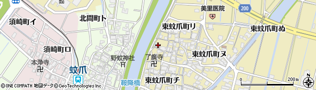 石川県金沢市東蚊爪町チ134周辺の地図