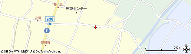 富山県砺波市安川231周辺の地図