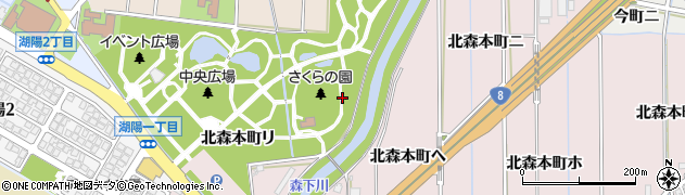 石川県金沢市北森本町（チ）周辺の地図