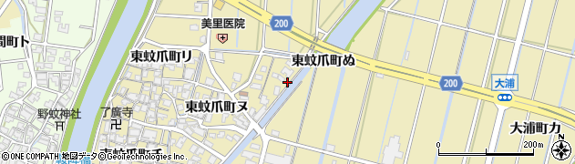 石川県金沢市東蚊爪町（ぬ）周辺の地図
