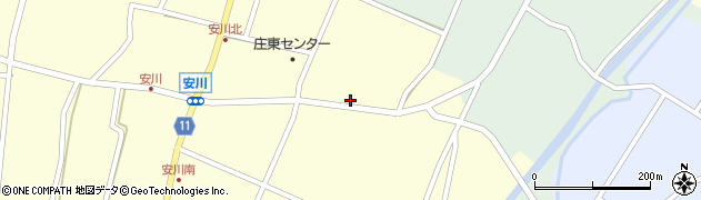 富山県砺波市安川284周辺の地図
