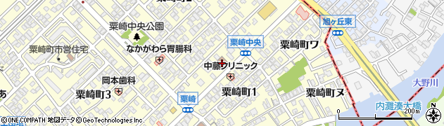 粟崎郵便局集荷周辺の地図