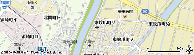 石川県金沢市東蚊爪町チ180周辺の地図