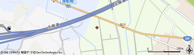 富山県小矢部市高木117周辺の地図