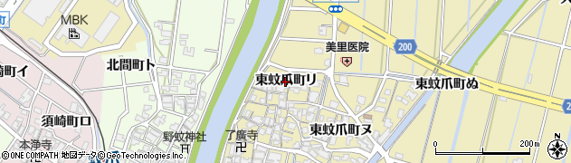 石川県金沢市東蚊爪町（リ）周辺の地図