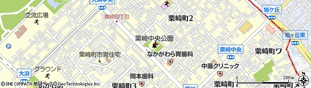 粟崎中央公園周辺の地図