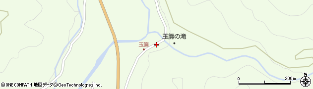 玉簾寺周辺の地図