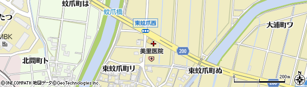 石川県金沢市東蚊爪町周辺の地図