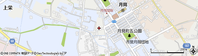 富山県富山市月岡町周辺の地図