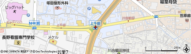 上千田周辺の地図