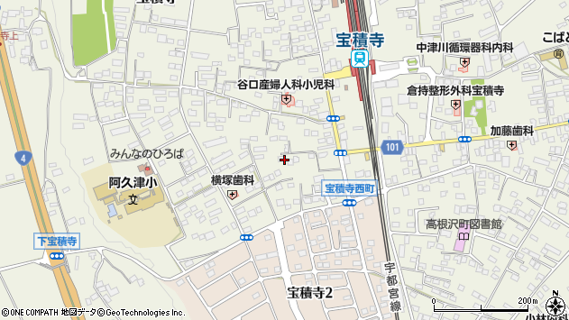 〒329-1233 栃木県塩谷郡高根沢町宝積寺の地図