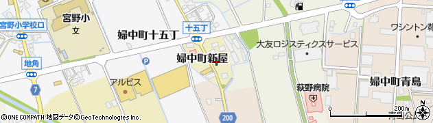 富山県富山市婦中町上新屋周辺の地図