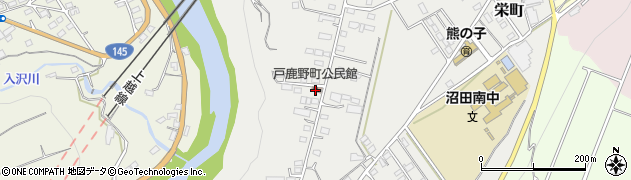 戸鹿野町公民館周辺の地図