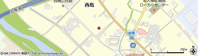 富山県小矢部市西島周辺の地図