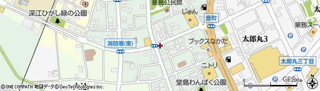 富山県砺波市豊町周辺の地図