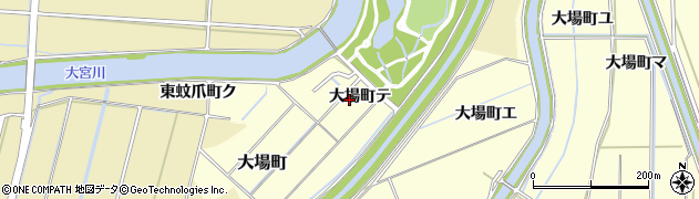 石川県金沢市大場町テ周辺の地図