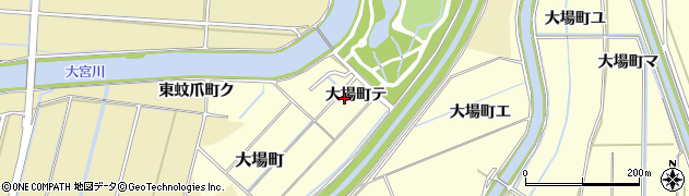 石川県金沢市大場町（テ）周辺の地図