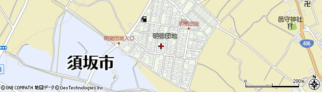 長野県須坂市明徳町周辺の地図