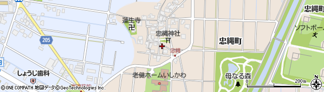 石川県金沢市忠縄町111周辺の地図